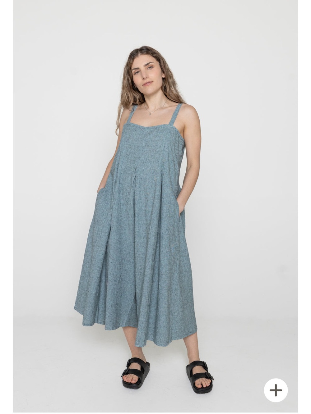 Cut Loose Linen Blend Cropped Jumpsuit